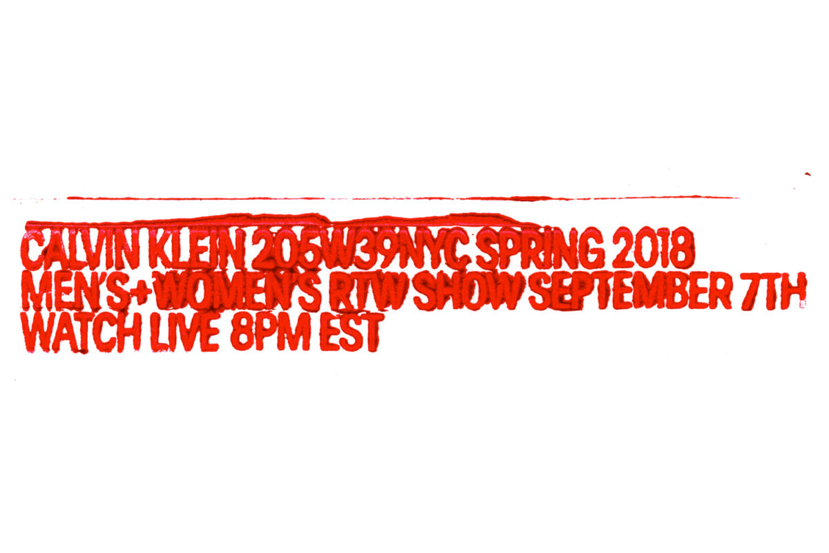 NYFW LIVE: Calvin Klein 205W39NYC Spring 2018 show NYFW LIVE: Calvin Klein 205W39NYC Spring 2018 show