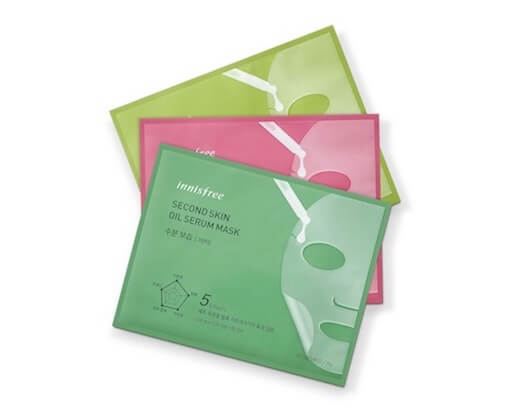 innisfree Second Skin Oil Serum Mask set latestt