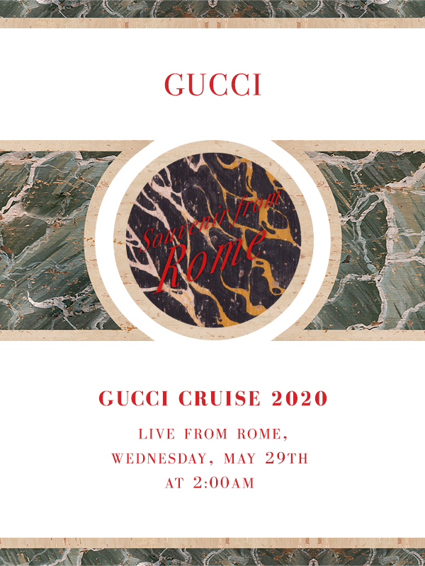 LIVE: Gucci Cruise 2020 show LIVE: Gucci Cruise 2020 show